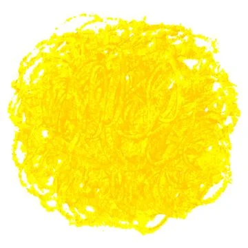 Crayon scribble texture stain isolated on white background Stock Illustration