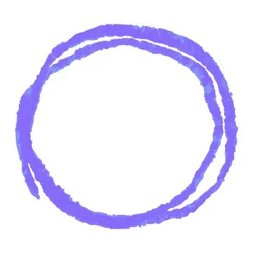 Crayon scribble texture stain isolated on white background Illustrazione stock