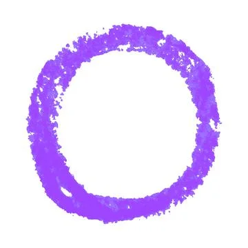 Crayon scribble texture stain isolated on white background Illustrazione stock