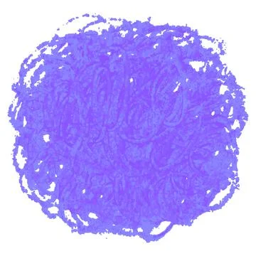 Crayon scribble texture stain isolated on white background Stock Illustration