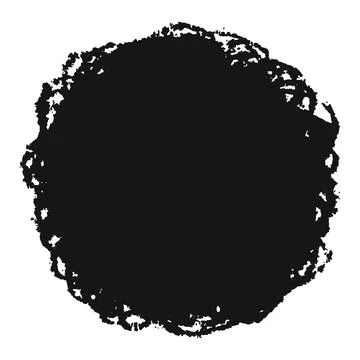 Crayon scribble texture stain isolated on white background Illustrazione stock