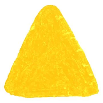 Crayon scribble textured triangle shape 스톡 일러스트