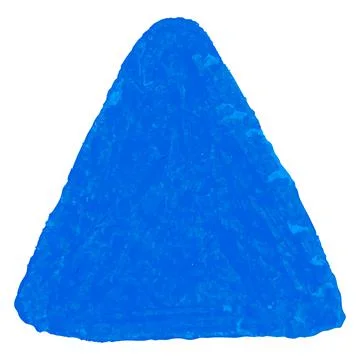 Crayon scribble textured triangle shape Stock Illustration