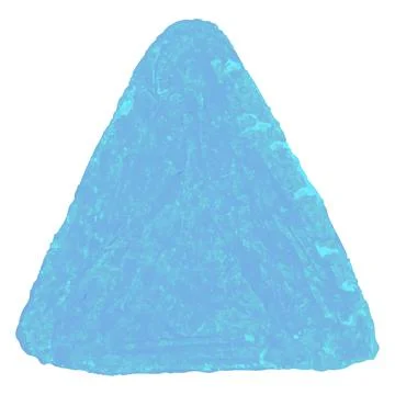 Crayon scribble textured triangle shape Illustrazione stock