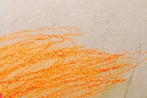 Crayon scribbles on the wall Stock Photos