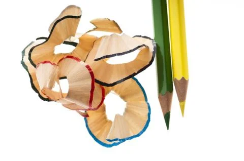 Crayon shaving Stock Photos