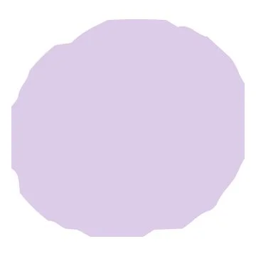 Crayon sketch geometric round shape lilac pastel color, scribble circle figure Stock Illustration