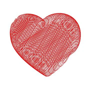 Crayon Valentine 8 Illustrazione stock