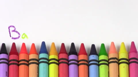 Crayons BACK TO SCHOOL - HD Stock Footage 5415771