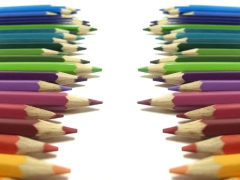 Crayons, back to school Stock Photos