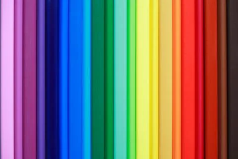 Crayons background Stock Photos
