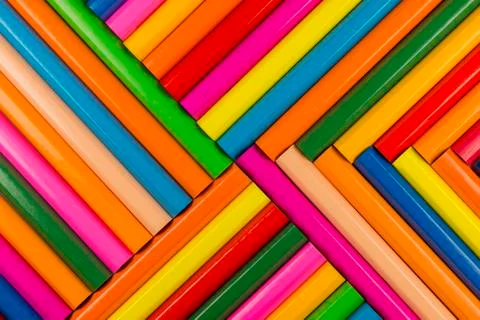 Crayons as background picture. Stock Photos