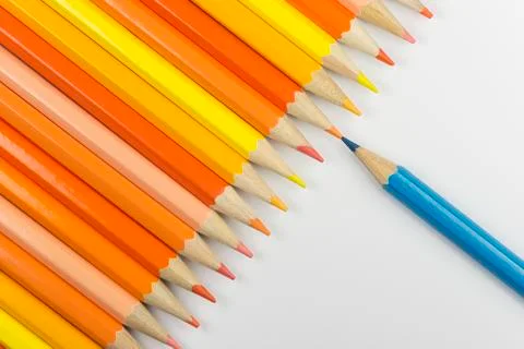Crayons as background picture. Stock Photos