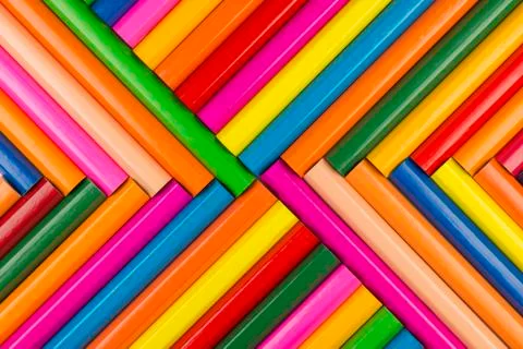Crayons as background picture. Stock Photos