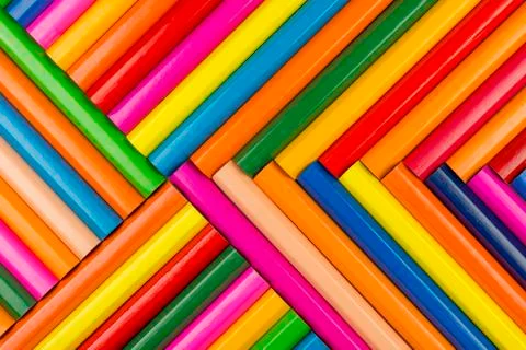 Crayons as background picture. Stock Photos