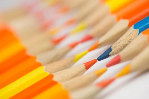 Crayons as background picture. Stock Photos