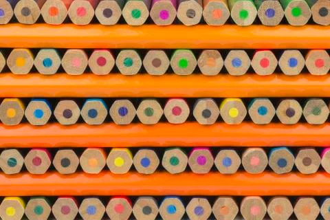 Crayons as background picture. Stock Photos