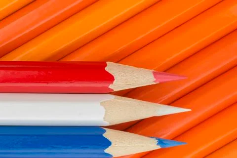 Crayons as background picture. Stock Photos