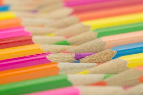 Crayons as background picture. Stock Photos