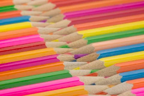 Crayons as background picture. Stock Photos