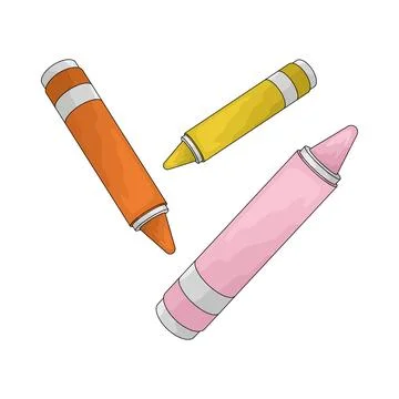 Crayons illustration Stock Illustration