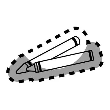 Crayons school supply icon イラスト素材