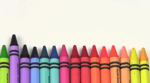 Crayons stop motion V1 - HD Stock Footage 5415877