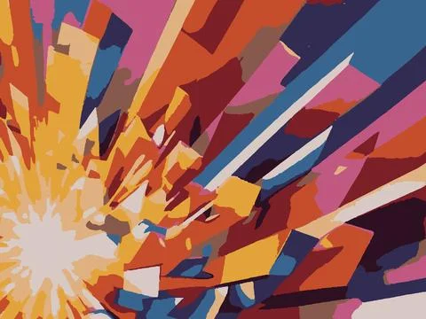 Craze Color Background Stock Illustration