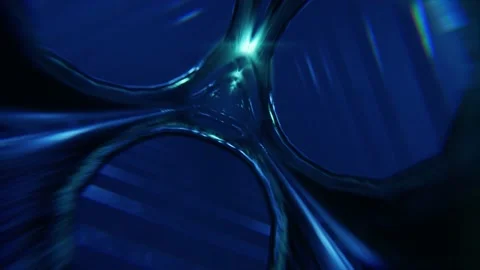 Crazy Alien Sci-Fi Tunnel Loop Video stock 165126528