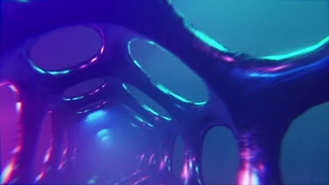 Crazy Alien Sci-Fi Tunnel Loop Video stock 194501575