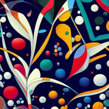 Crazy and abstract wallpaper pattern design Stock Illustration