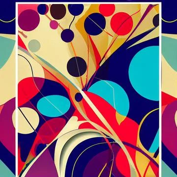 Crazy and abstract wallpaper pattern design イラスト素材