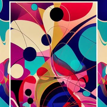 Crazy and abstract wallpaper pattern design Stock Illustration