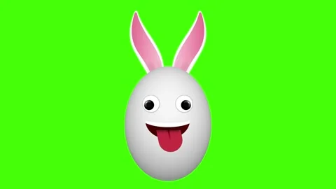 Crazy and funny facial expression animation on green screen. Stock Footage 306079288