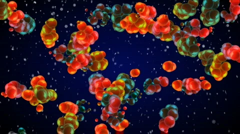 Crazy balls Xmas looping background B2226 Stock Footage 577654