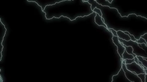 Crazy Beams of Electricity or Lightning. Glowing plasma sparks and flickers with Stock Footage 112723311