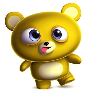 Crazy bear Stock Illustration