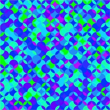 Crazy bright multicolored pattern of circle segments Stock Illustration