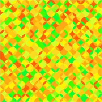 Crazy bright multicolored pattern of circle segments Stock Illustration