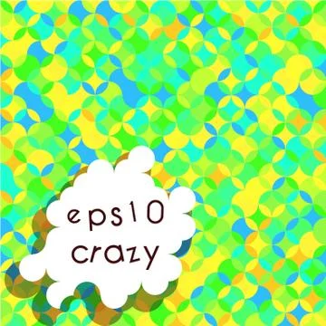 Crazy Bright Multicolored Pattern Stock Illustration