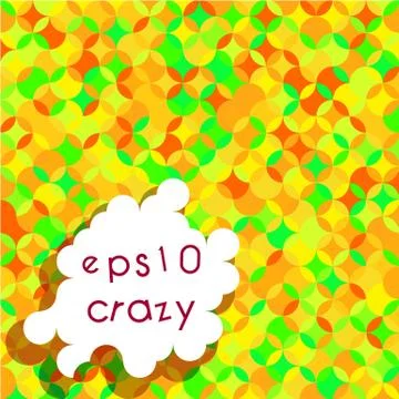 Crazy Bright Multicolored Pattern Illustrazione stock