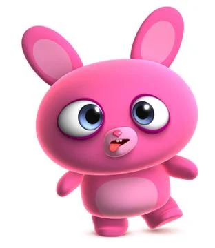 Crazy bunny 스톡 일러스트