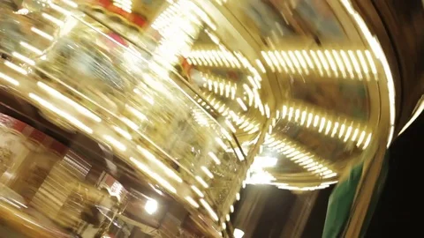 Crazy Carousel 02 Stock Footage 75639217