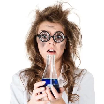 Crazy chemist Stock Photos