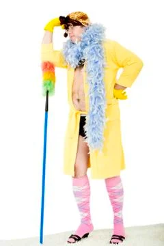 Crazy cleaner Stock Photos