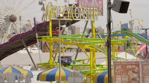 Crazy coaster ride Stock Footage 253516941