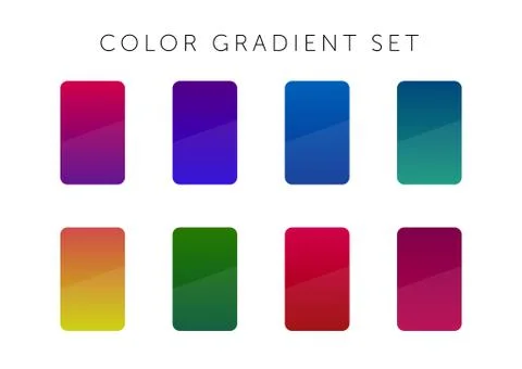 Crazy color gradient background pack. Vector element 스톡 일러스트