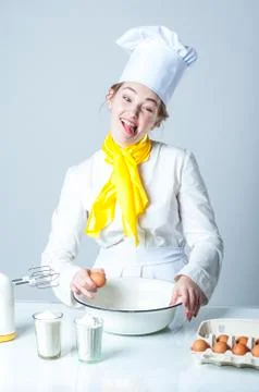 Crazy cook Stock Photos