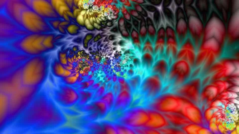 Crazy Cool Interesting Techno Psychedelia Pattern Stock-Footage 139717429