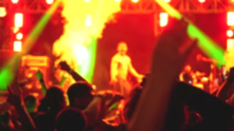 Crazy crowd energy. Rap concert fans. Ma... | Stock Video | Pond5